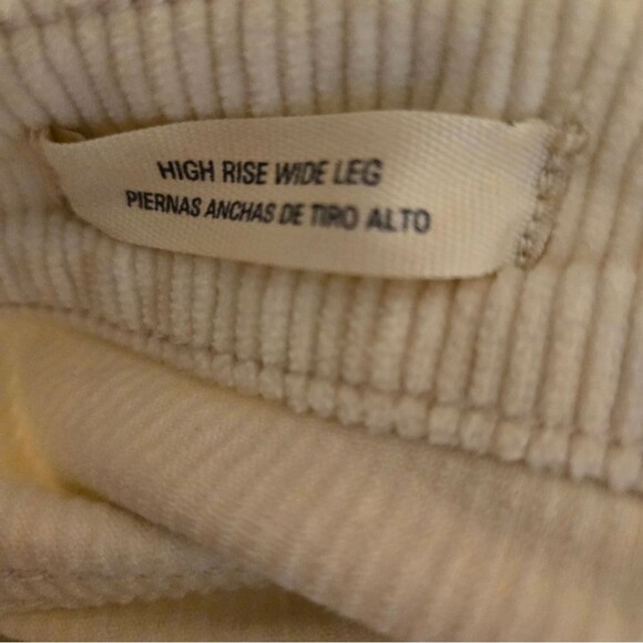 Universal Thread High-Rise Corduroy Cream  Wide Leg Ankle Super Stretch New 18 - Picture 14 of 16